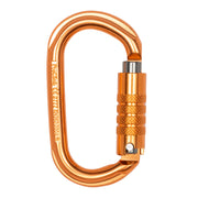 ProClimb Triple Lock Oval Aluminum Carabiner - 22kN Professional Climbing Hardware