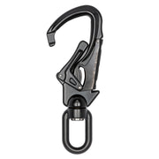 ProClimb Forged Aluminum Swivel Snaphook with Double-Action Locking Gate