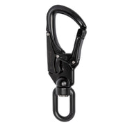 ProClimb Forged Aluminum Swivel Snaphook with Double-Action Locking Gate