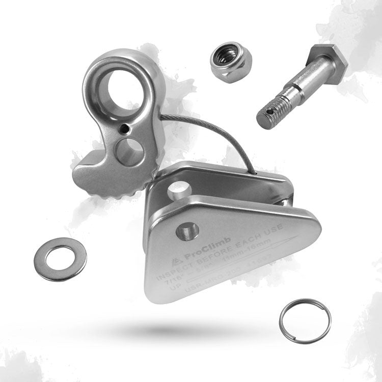 ProClimb Arborist Rope Grab Mini - with Cam-Lock System