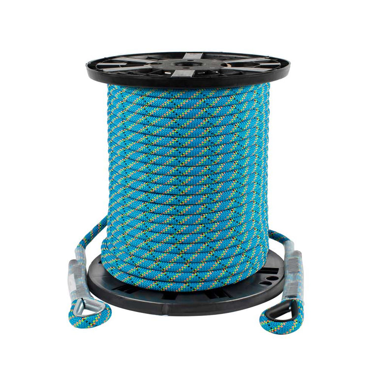 Static Master Pro Rappelling Rope - 1/2" x 150ft Kernmantle - 9,000 lbs - NFPA 1983 & ANSI Z359.15 Certified