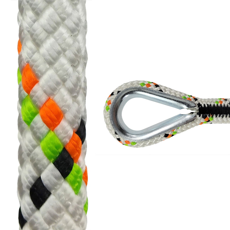 Static Master Pro 7/16" Kernmantle Rappelling Rope - NFPA 1983 & ANSI Certified - 6,300 lbs MBS