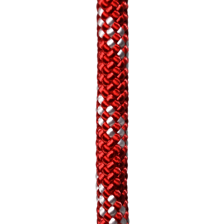 Pelican Rope Static Master Kernmantle Rappelling Rope 600 ft - 7/16" Professional Climbing & Rescue Rope, Red/White