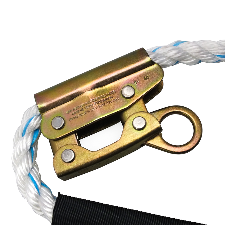 Adjustable Positioning Lanyard with Rope Grab - ANSI Certified Work Positioning