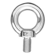 Premium 316 stainless steel eye bolt with UNC threading, corrosion-resistant 5/8" shank for marine and industrial rigging, lifting, and anchoring applications.
