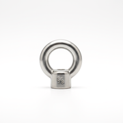 316 stainless steel eye nut with UNC threading, marine grade corrosion-resistant rigging hardware for 5/8 inch diameter bolts, ideal for anchor points and marine installations.