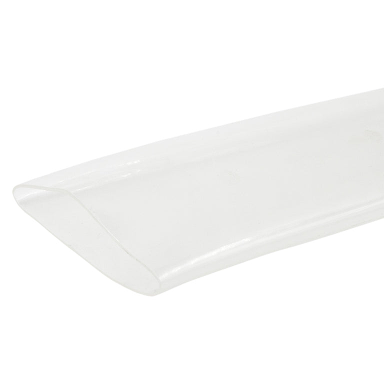 Clear 3/4" Double Wall Shrink Tubing designed for fiber rope protection. Features a robust double-layer construction for abrasion, water, oil, and acid resistance. Ideal for marine, industrial, and rigging environments to extend rope longevity and integrity.