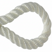 White rope on a white background