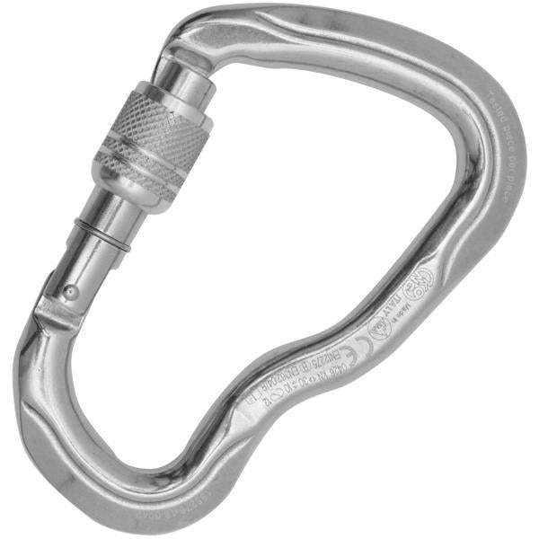 Screw Lock Ferrata Carabiner