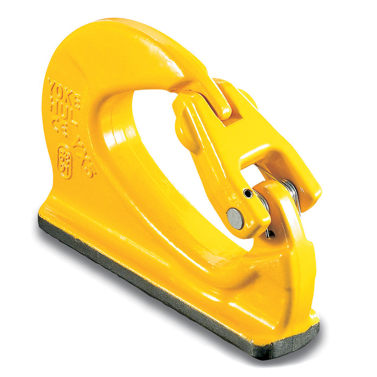 8 Ton Grade 80 Excavator Weld-On Hook - YOKE Forged Alloy Steel with Latch
