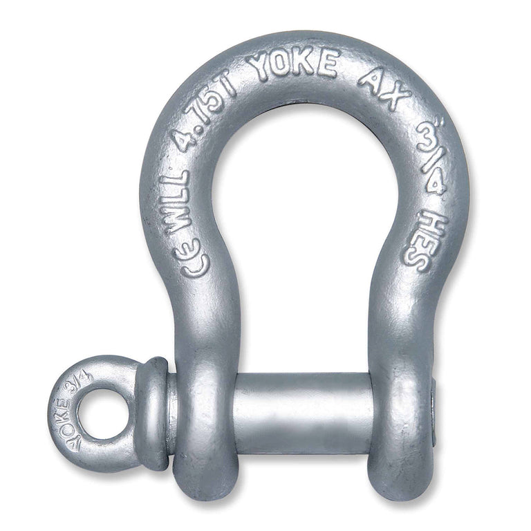 7 Ton Forged Alloy Anchor Shackle with Screw Pin - YOKE DNV/ABS Approved - 3/4"
