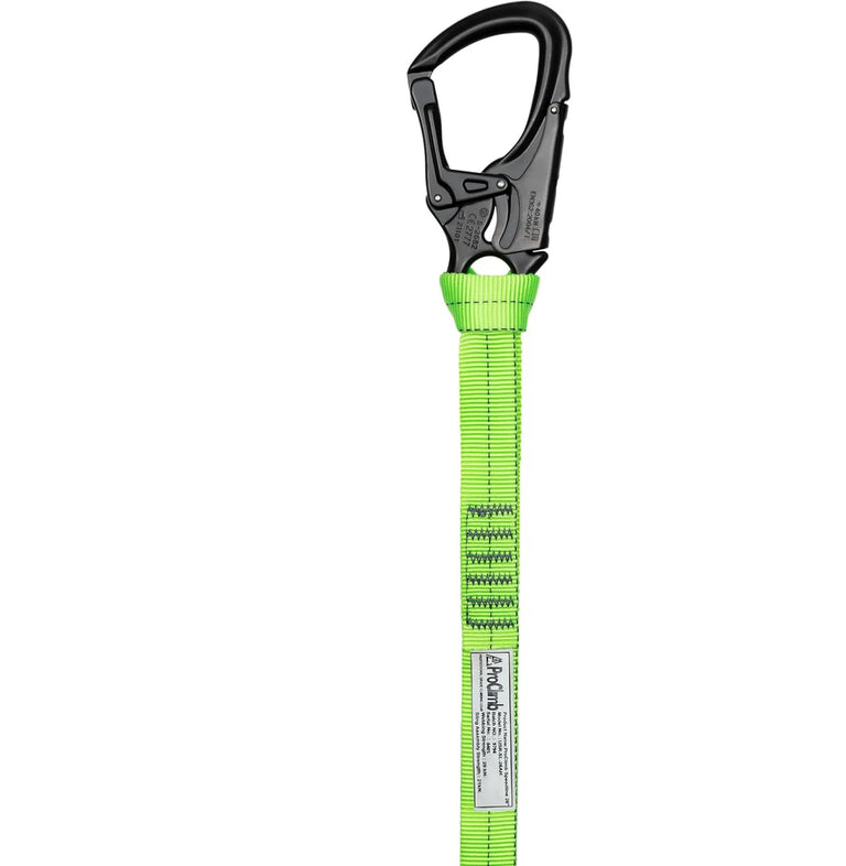 ProClimb Professional Arborist Speedline Kit - 29kN Strength, 7075 Aluminum Snaphook, 1" Nylon Webbing Sling