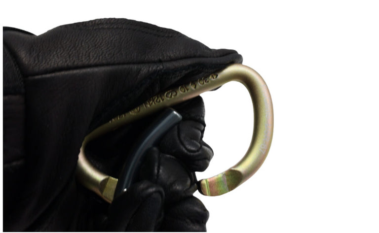ProClimb Mod. D Steel Carabiner with Captive Pin - 30kN Strength