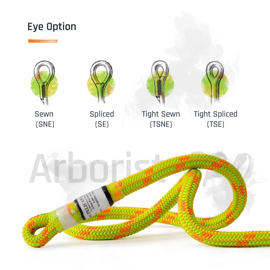 Clearance - Arborist-PRO 11.8mm Professional Climbing Rope - 7,000 lbs Tensile Strength - 24-Strand Hand-Spliced - Viper Yellow/Red - Made in USA