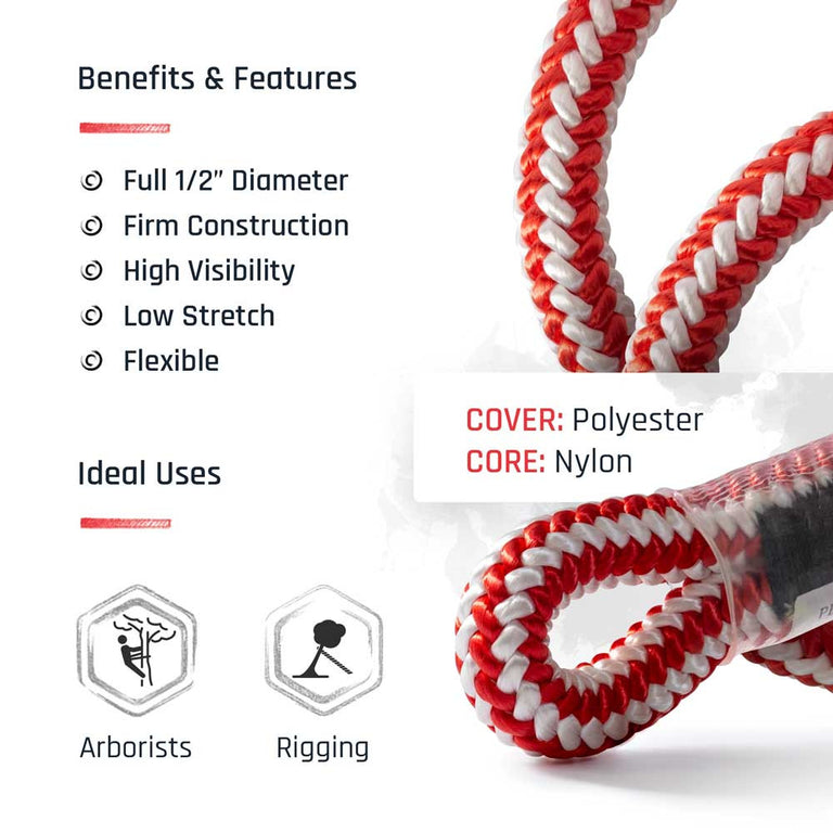Pelican Rope Arborist-16 Climbing Line 1/2" 16-Strand - 7,150 lbs