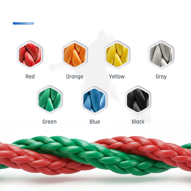 Pelican Rope Furious-12 HMPE 12-Strand Synthetic Rope, 5/16" - 12,500 lbs Breaking Strength