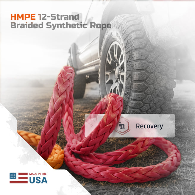Pelican Rope Furious-12 HMPE 12-Strand Synthetic Rope, 5/16" - 12,500 lbs Breaking Strength