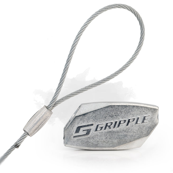 Gripple No. 1 Standard Loop Hangers - 25 lb WLL Fast Suspension System with Galvanized Wire Rope (10 Pack)