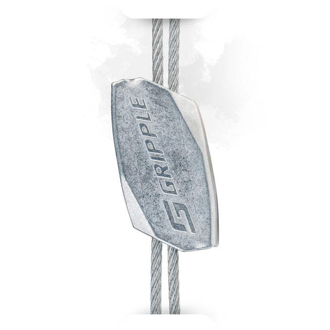 Gripple No. 1 Standard Loop Hangers - 25 lb WLL Fast Suspension System with Galvanized Wire Rope (10 Pack)