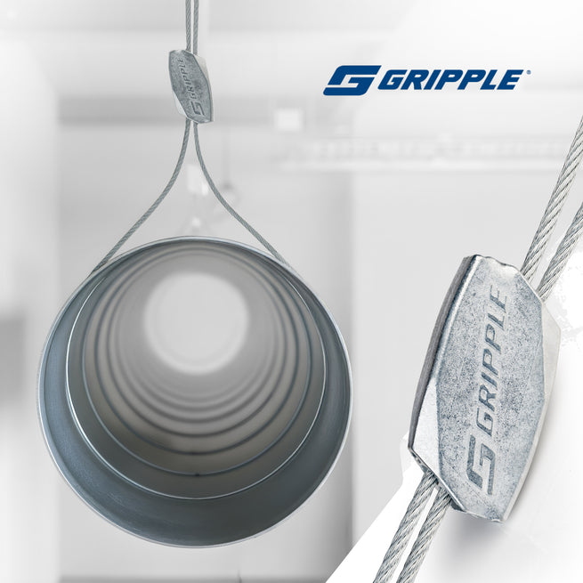 Gripple Standard Wire Rope Grip (no wire included) No. 3 - 200 lb Capacity - 1/8" Wire Rope - HVAC & Lighting
