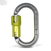 ProClimb I-Beamer Triple Lock Oval Carabiner, 27kN MBS, 23mm Gate, 3.4oz, Hot Forged Aluminum, I-Beam Design, Optimal for Pulleys and Ascenders