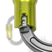 ProClimb I-Beamer Triple Lock Oval Carabiner, 27kN MBS, 23mm Gate, 3.4oz, Hot Forged Aluminum, I-Beam Design, Optimal for Pulleys and Ascenders