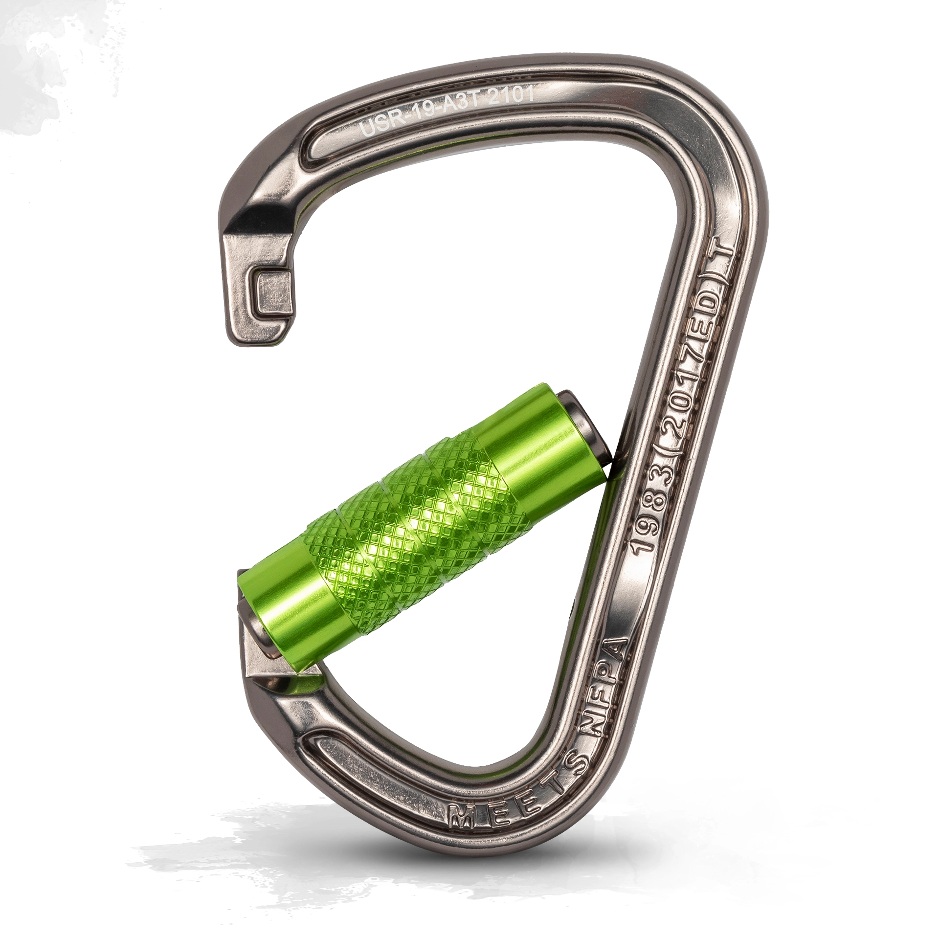 ProClimb I-Beamer Mod D Triple Lock Carabiner - NFPA Certified 27kN Aluminum Climbing Carabiner