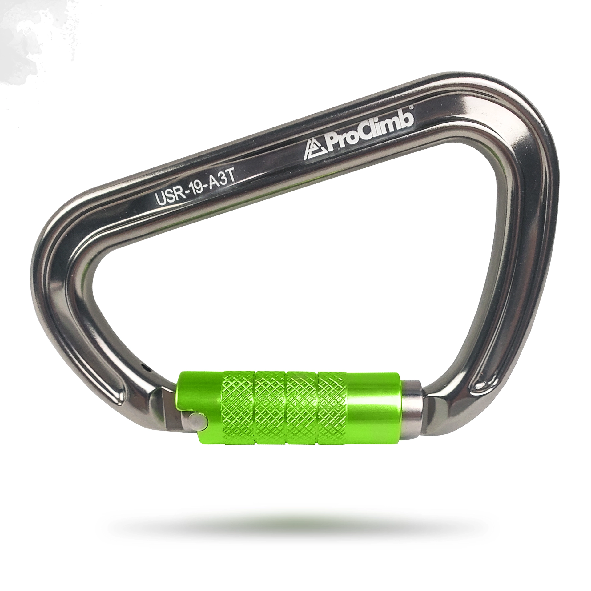 ProClimb I-Beamer Mod D Triple Lock Carabiner - NFPA Certified 27kN Aluminum Climbing Carabiner