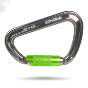 ProClimb I-Beamer Mod D Triple Lock Carabiner, NFPA Certified, 27kN MBS, 23mm Gate, 3.4oz, Hot Forged Aluminum, I-Beam Design