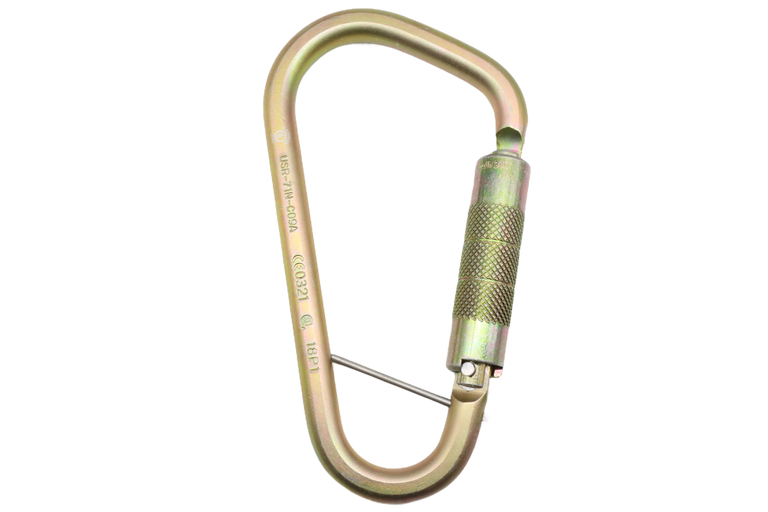 NFPA & UL Steel Ladder Hook - Twist Lock Self-Locking Gate - Captive Pin - Massive Gate Opening for Ladder & Scaffold Work