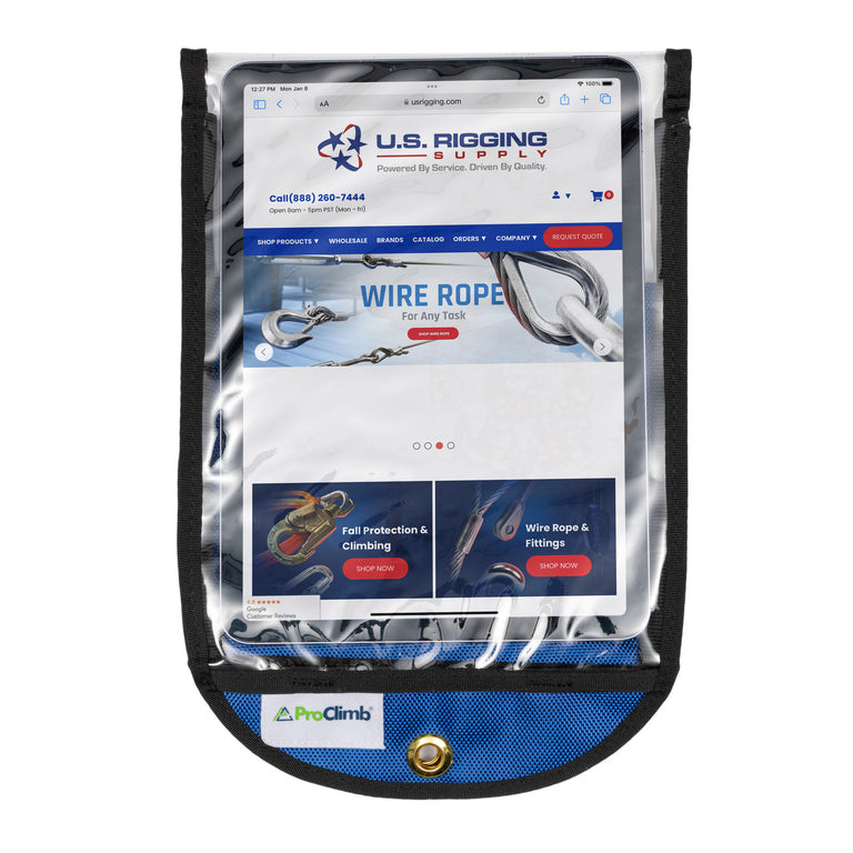 ProClimb Tablet Pouch - Protective Tool Drop Prevention Accessory for Tablets up to 12"