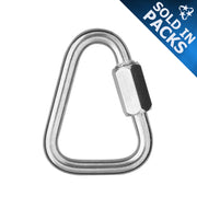 304 Stainless Steel Delta Links by DuraBrite - Marine Grade Chain Connectors - Sold in Packs