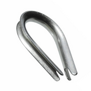 Zinc Plated Steel FF-T-276 B Type II Wire Rope Thimbles