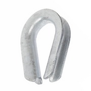 1/4” - Hot Dipped Light-Duty Galvanized Steel Wire Rope Thimbles