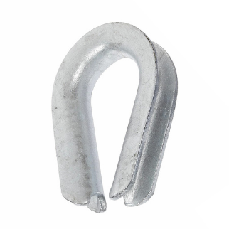 DuraBrite 1/4" Hot Dipped Galvanized Steel Wire Rope Thimbles - Light Duty (Sold in Packs)