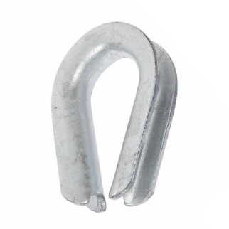 DuraBrite Hot Dipped Heavy-Duty Galvanized Steel Wire Rope Thimbles (Sold in Packs)