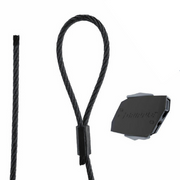 No. 1 Black Line Loop Hangers w/ Express Fasteners - (SOLD IN PACKS)