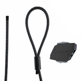 No. 1 Black Line Loop Hangers w/ Express Fasteners - (SOLD IN PACKS)