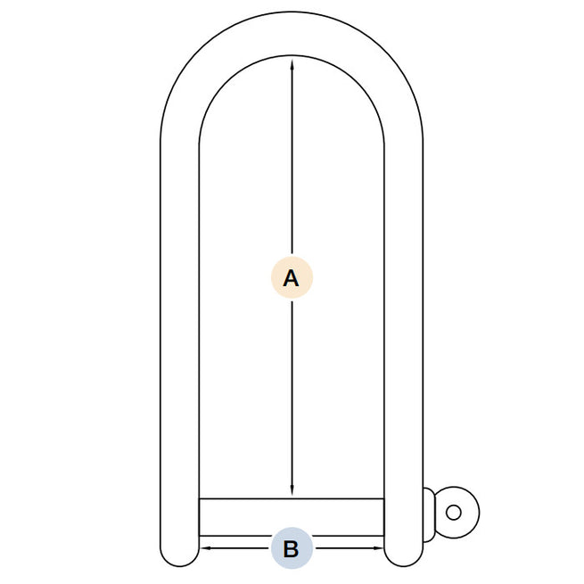 DuraBrite 316 Stainless Steel Long D Shackles - Premium Marine Hardware