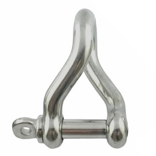 DuraBrite 316 Stainless Steel Twisted Shackles - Marine Grade Hardware (Sold in Packs)