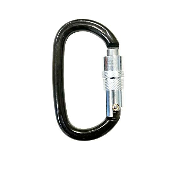 Triple Lock Ovalone Carbon Steel Carabiner - Olive