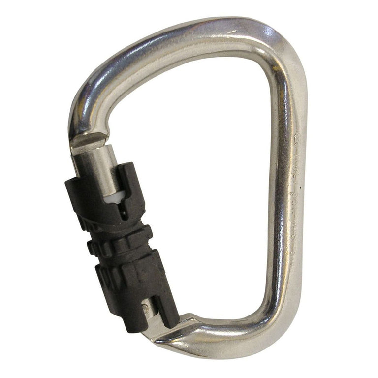 Kong XL Inox Stainless Steel Triple Lock Carabiner - 35kN Professional Climbing
