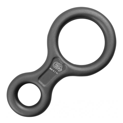 Kong Classic Figure 8 Descender - Black Aluminum - 9-12mm Rope