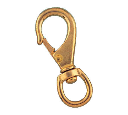 DuraBrite Brass Polished Swivel Boat Snap - Marine Hardware