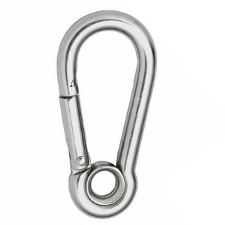 DuraBrite Zinc Plated Steel Carbine Snap with Eyelet - Rigging Hardware (Sold in Packs)