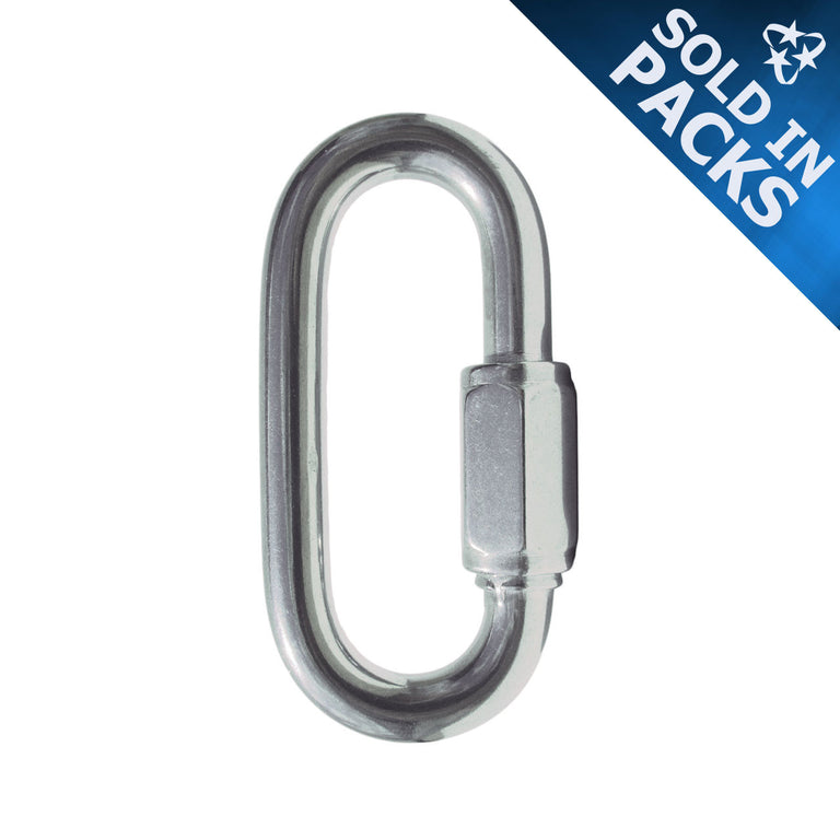 DuraBrite 316 Stainless Steel Quick Links - Marine Grade Rigging Connectors (Sold in Packs)