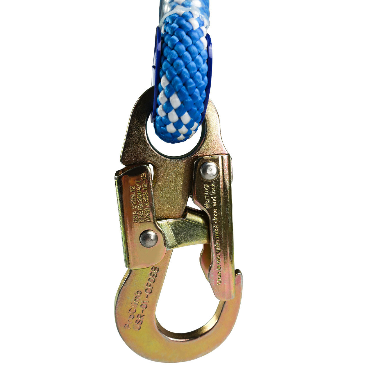 Utili-Tree Flip Line - Professional Kernmantle Arborist Positioning Lanyard with Steel Snap Hook