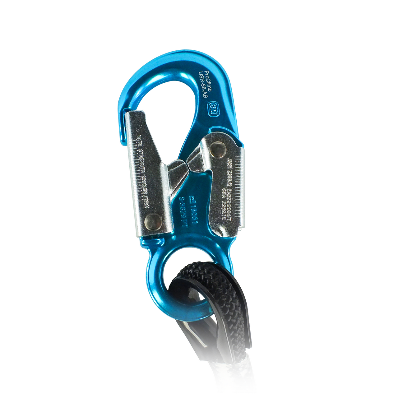 Pelican Rope Better Grab 3 Positioning Lanyard with ANSI Aluminum Snap Hook - Professional Lineman System