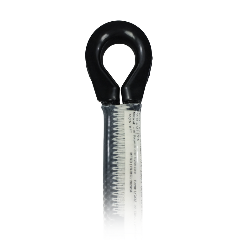 Pelican Rope Better Grab 3 Positioning Lanyard with ANSI Aluminum Snap Hook - Professional Lineman System