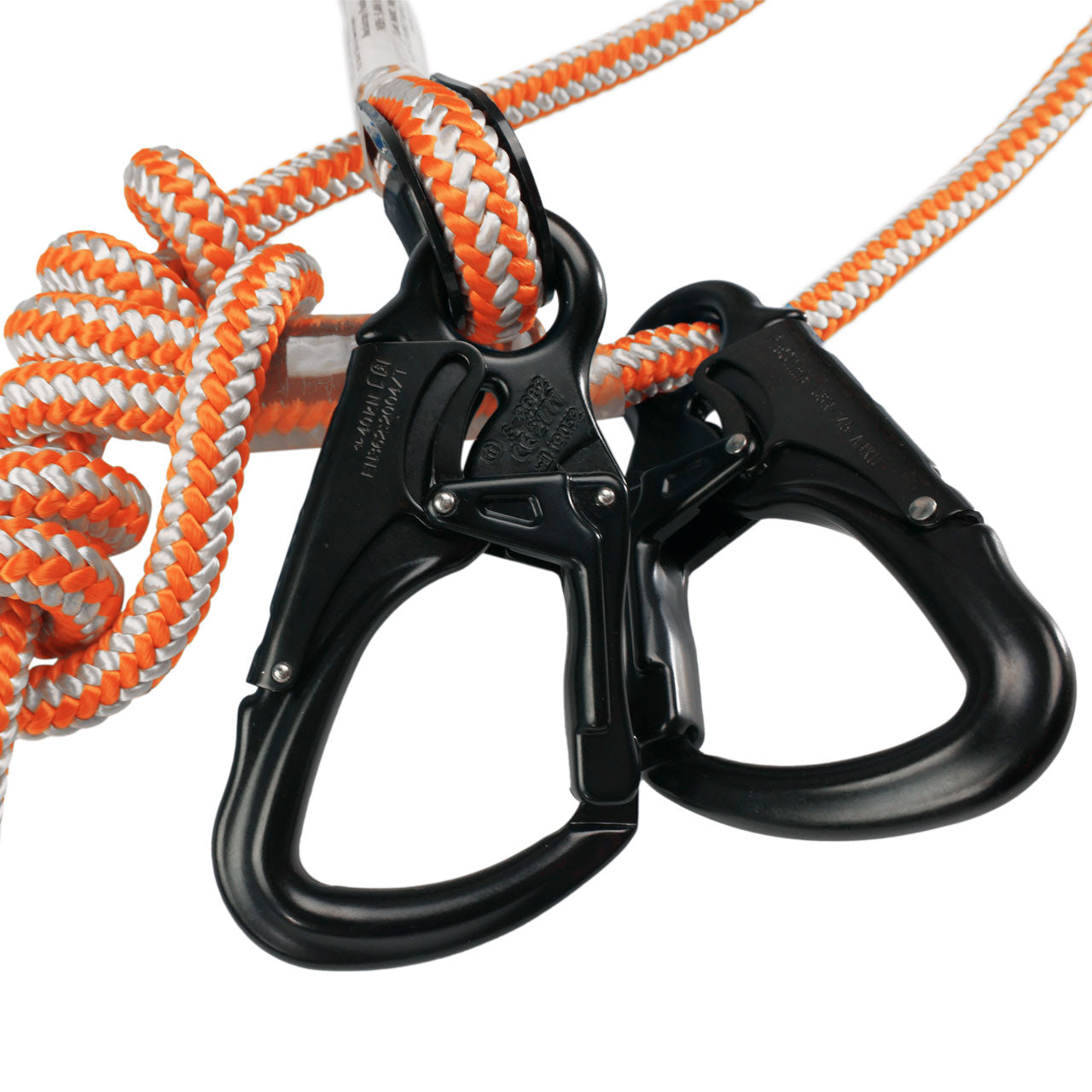 Pelican Rope Adjustable Buckstrap 1/2" Positioning Lanyard with Steel or Aluminum Snap Hooks - Professional Work Positioning